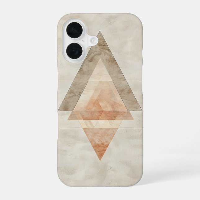 Earth Tone Prism iPhone 16 Case (Back)
