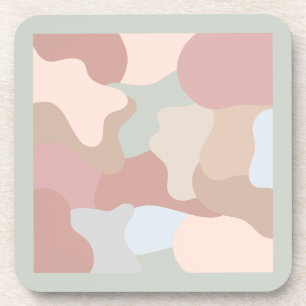 Earth Tone Shapes Coaster