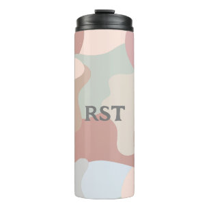 Earth Tone Shapes Thermal Tumbler