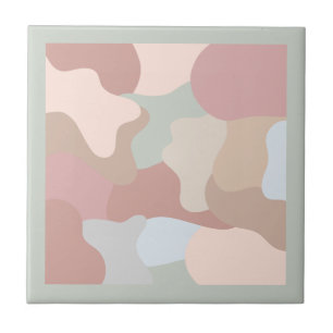 Earth Tone Shapes Tile