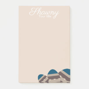 Earth Tone Spring Easter Egg Post-it Notes