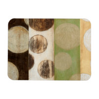 Earth Tone Wood Panel Painting with Circles