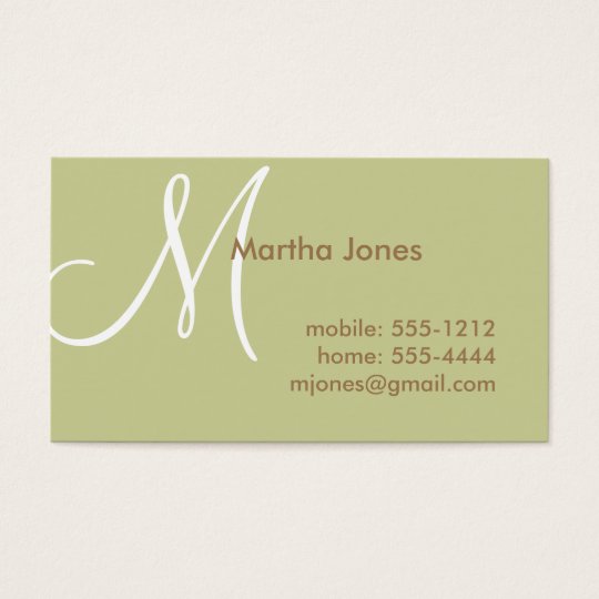 Earth Toned Business Card, Mummy Card (#BUS 006)