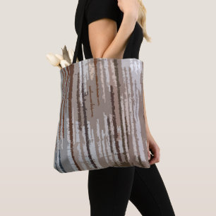 Earth Toned Multicolored Abstract Pattern Tote Bag