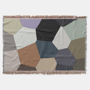 Earth Toned Pattern Throw Blanket