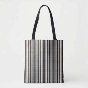 Earth Toned Stripes Tote Bag