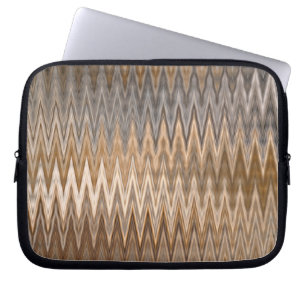 Earth Toned Wavy Pattern Laptop Sleeve