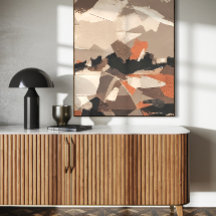 Earth Tones Abstract Art Print