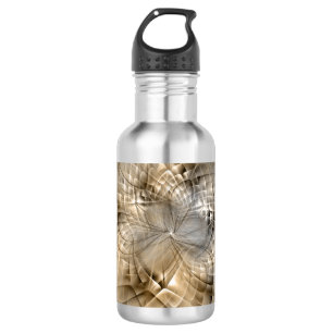 Earth Tones Abstract Modern Fractal Art Texture 532 Ml Water Bottle