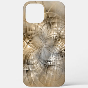 Earth Tones Abstract Modern Fractal Art Texture iPhone 12 Pro Max Case