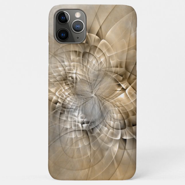 Earth Tones Abstract Modern Fractal Art Texture Case-Mate iPhone Case (Back)