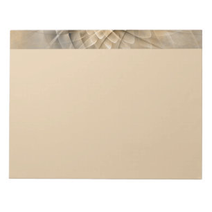 Earth Tones Abstract Modern Fractal Art Texture Notepad