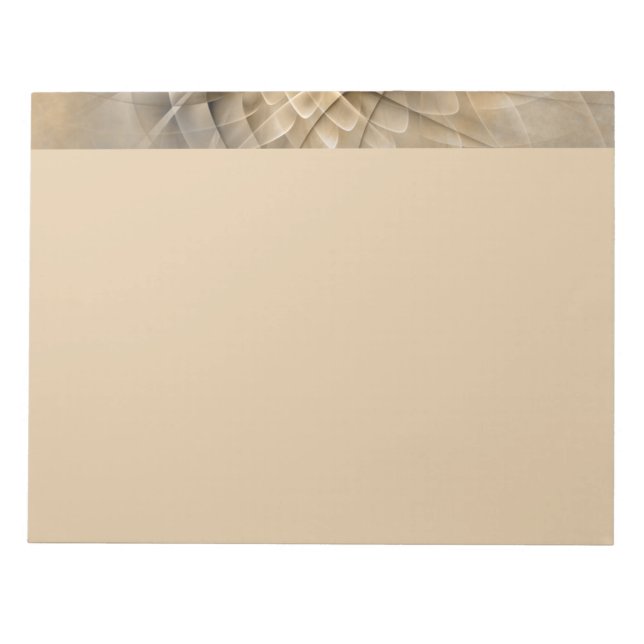 Earth Tones Abstract Modern Fractal Art Texture Notepad (Front)