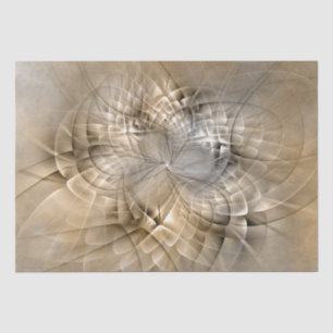 Earth Tones Abstract Modern Fractal Art Texture Tissue Paper