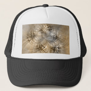 Earth Tones Abstract Modern Fractal Art Texture Trucker Hat