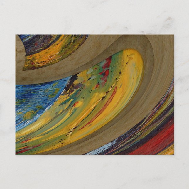 Earth Tones Abstract Postcard (Front)