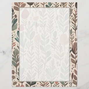 Earth tones botanical