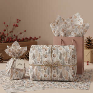 Earth Tones Christmas Pattern#25 ID1009 Tissue Paper