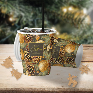 Earth Tones Christmas Pattern#29 ID1009 Paper Cups