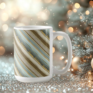 Earth Tones Gold Christmas Pattern#28 ID1009 Coffee Mug
