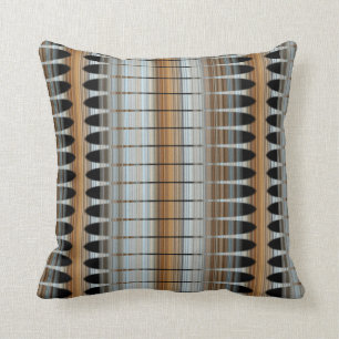 Earth Tones Peruvian Array Cotton Throw Pillow