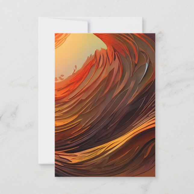 Earth Tones Surreal Sunrise Invitation (Front)