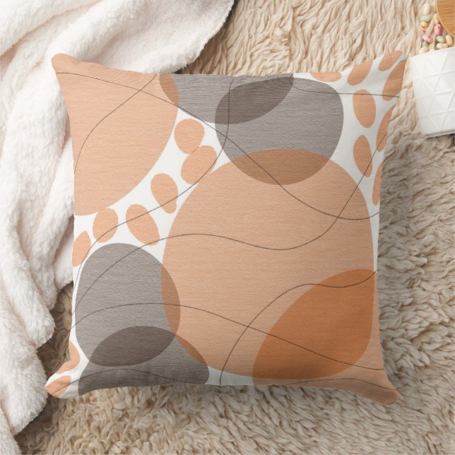 Earth Tones Throw Pillow (Blanket)