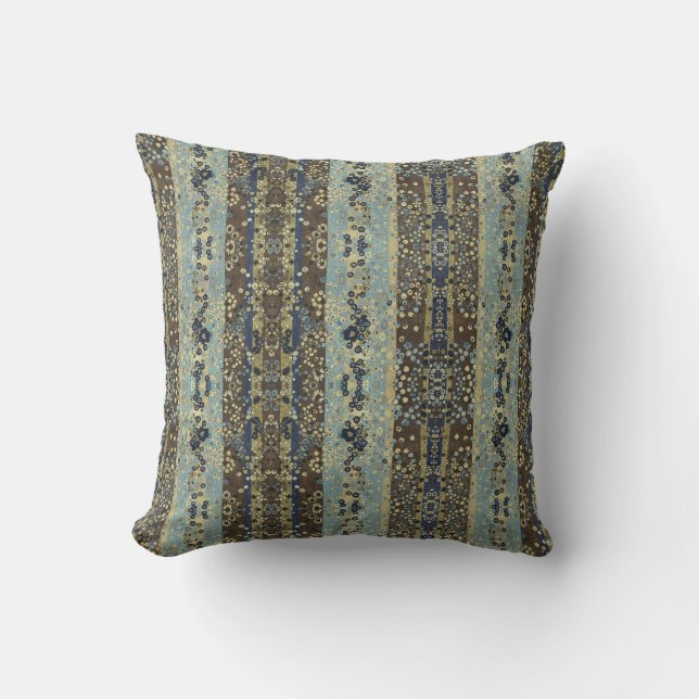 Earth tones throw pillow (Front)