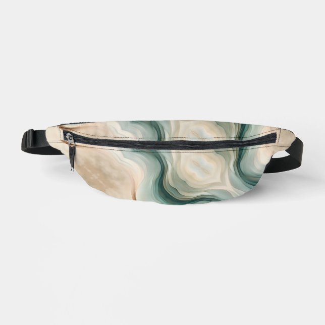 Earth Tones Waves Bum Bags (Front)