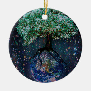 Earth Tree of Life Ceramic Tree Decoration