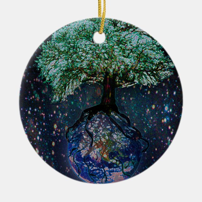 Earth Tree of Life Ceramic Tree Decoration (Front)