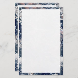 Earth Trim Border and Background Template Stationery