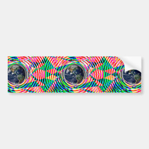 Earth Vibes by Kenneth Yoncich Bumper Sticker