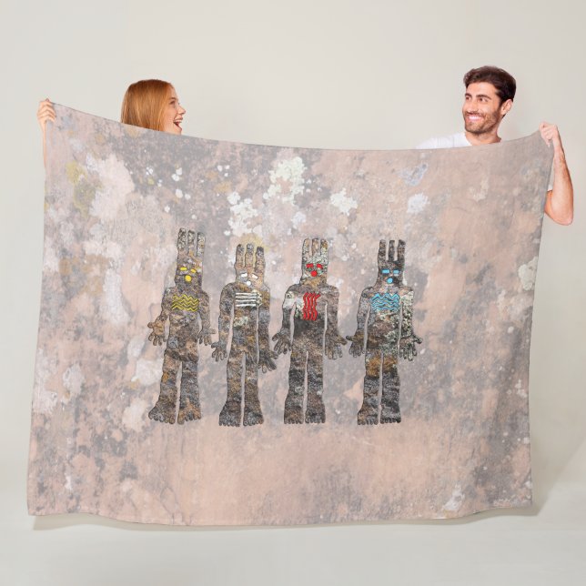 Earth Wind Fire and Water Fleece Blanket (In Situ)