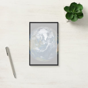 Earth With Clouds And Sea Ice 2 Post-it Notes