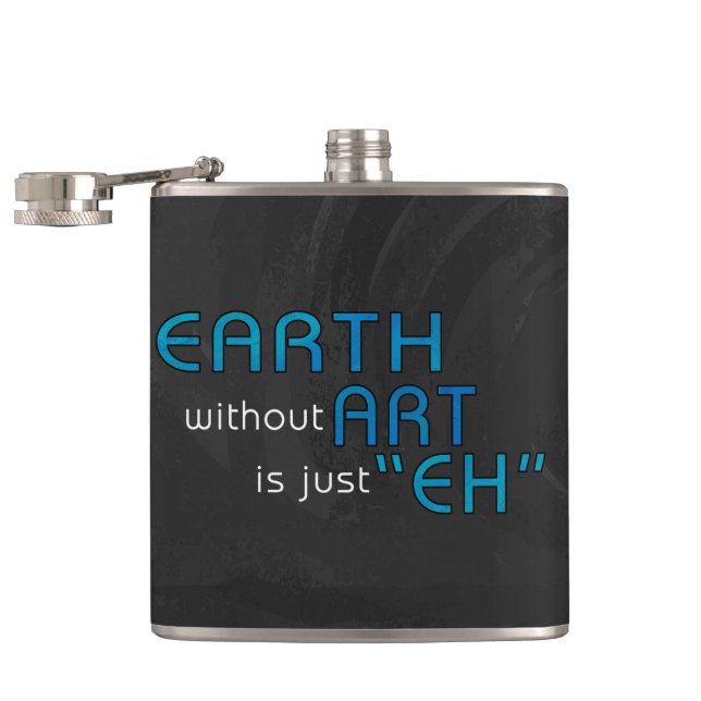 Earth without Art Hip Flask (Opened)