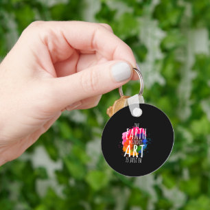 Earth Without Art Just Eh Painting Artist Teacher Key Ring