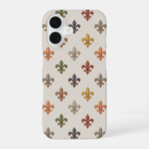 Earth Woodlands Fleur-de-lis Design Light iPhone 16 Case