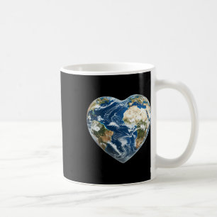 Earth World Heart - Happy Earth Day - Save The Pla Coffee Mug
