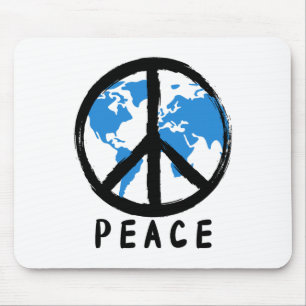 Earth World Peace Earth Day Gifts Uni-kids Blue Mouse Mat