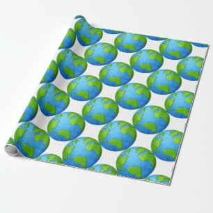 earth wrapping paper