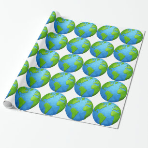 earth wrapping paper