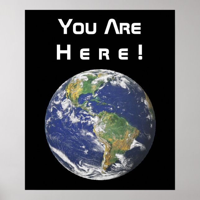 Earth - You Are Here! Poster (Front)