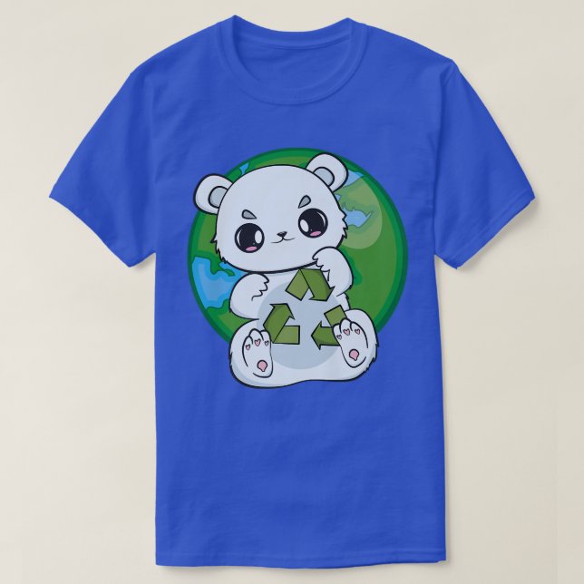 Earthday Everyday Polar Bear Love World Earth Day  T-Shirt (Design Front)