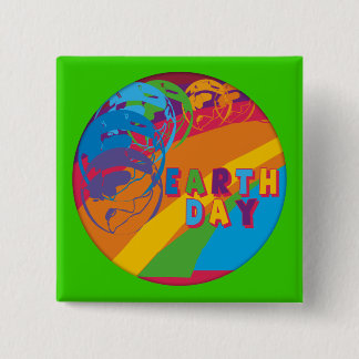 Earthday T Shirts and Gifts 15 Cm Square Badge