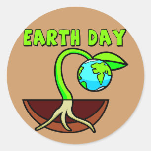 Earthday T Shirts and Gifts Classic Round Sticker