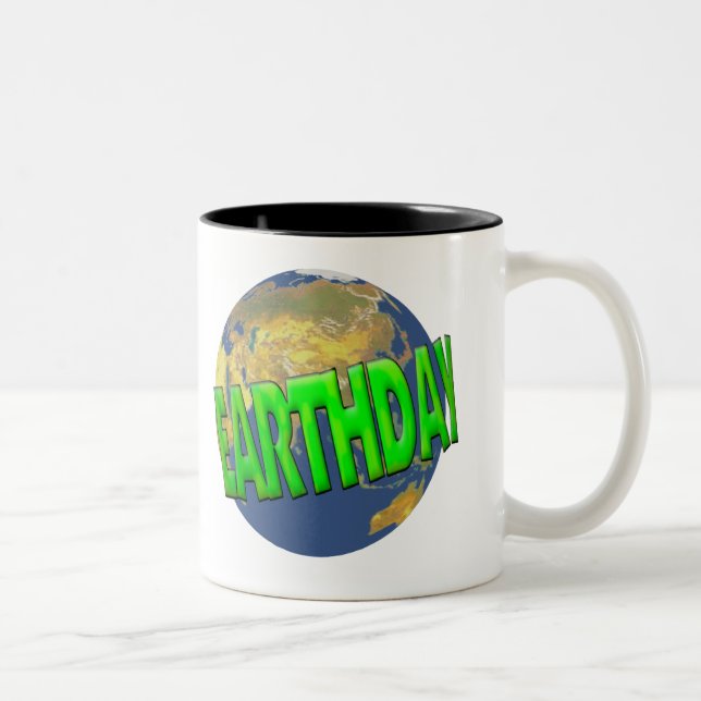 Earthday T Shirts and Gifts Two-Tone Coffee Mug (Right)