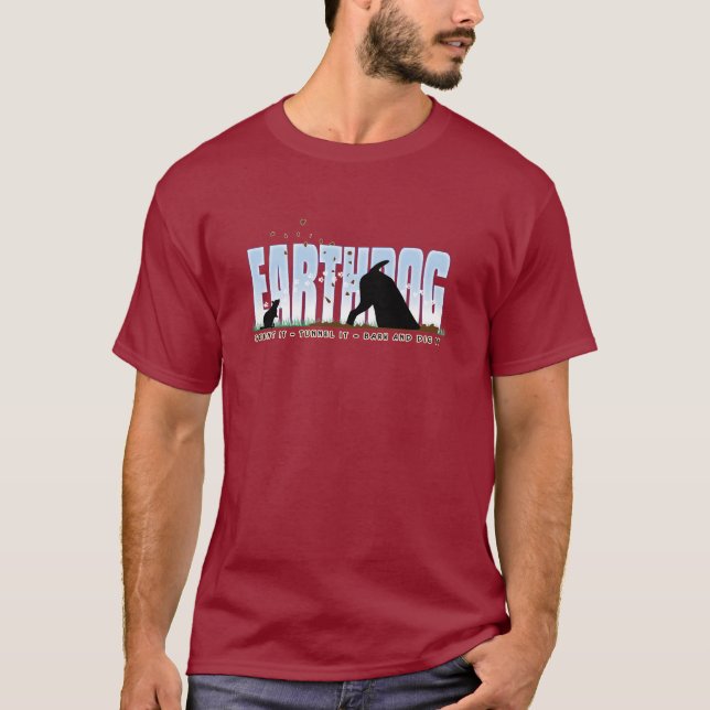 Earthdog Colour design for Parson and Jack Russell T-Shirt (Front)