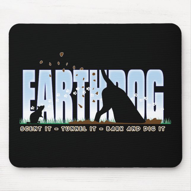 Earthdog colour design mouse mat (Front)