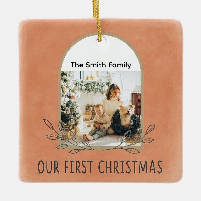 Earthen Arch Family Keepsake Ornament (Front)